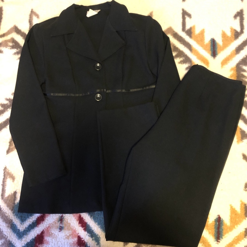Black blazer and pants set